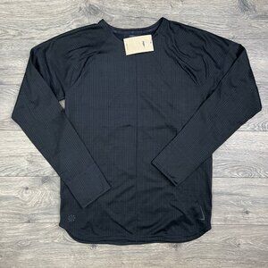 Nike Yoga Long Sleeve Top Size Medium Mens Black Dri Fit Thumbholes $85